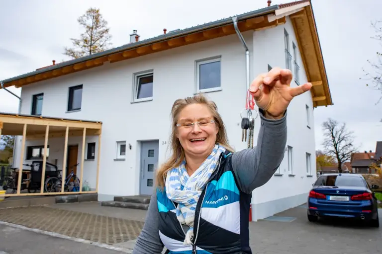 bauunternehmen erhard doppelhaus schluesseluebergabe